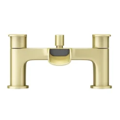 Valencia Brushed Brass Waterfall Bath Shower Mixer Incl. Shower Kit -Roc Bathroom Furni Store vwft3bb d3