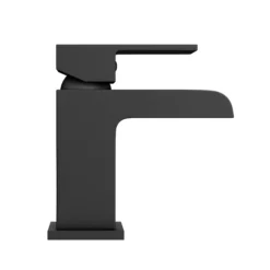 Monza Matt Black Waterfall Basin Tap -Roc Bathroom Furni Store wf001blk d4