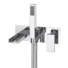 Monza Wall Mounted Bath Tap With Shower - Chrome