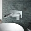 Monza Waterfall Wall Mounted Basin Mixer - Chrome -Roc Bathroom Furni Store wf015 ndetail1