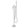 Monza Waterfall Floor Mounted Freestanding Bath Shower Mixer - Chrome -Roc Bathroom Furni Store wf04 d5
