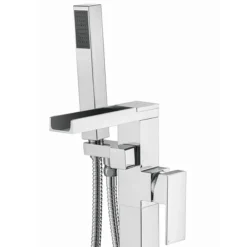 Monza Waterfall Floor Mounted Freestanding Bath Shower Mixer - Chrome 11 Monza Waterfall Floor Mounted Freestanding Bath Shower Mixer - Chrome -Roc Bathroom Furni Store wf04 n d1
