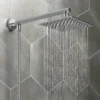 Monza Waterfall Bath Shower Mixer Incl. Overhead Rainfall Shower Head -Roc Bathroom Furni Store wf2oh d1