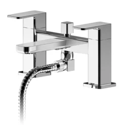 Nuie Windon Chrome Bath Shower Mixer + Shower Kit