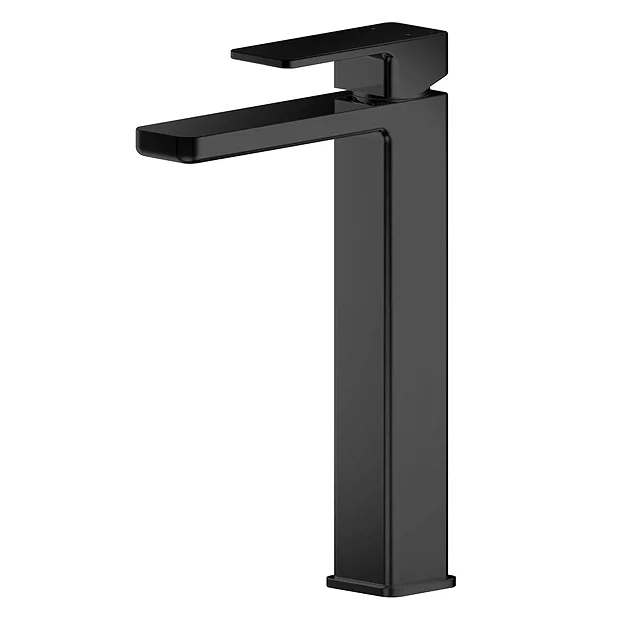 Toreno Square Black High Rise Mono Basin Mixer 3 Toreno Square Black High Rise Mono Basin Mixer