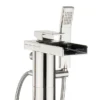 Crosswater - Water Square Floor Mounted Freestanding Bath Shower Mixer -Roc Bathroom Furni Store ws415fc d1