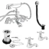 Nuie Traditional Viscount Bath Shower Mixer Pack - Chrome -Roc Bathroom Furni Store x378 n l