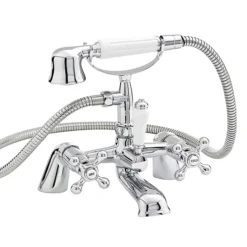 Nuie Viscount Range Mono Basin & Bath Shower Mixer - Chrome -Roc Bathroom Furni Store x385x384 d1