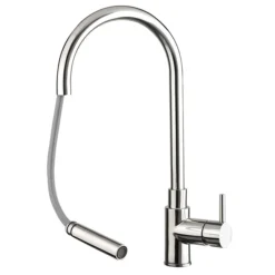 JTP Zeeca Stainless Steel Single Lever Kitchen Sink Mixer With Pull Out Spray